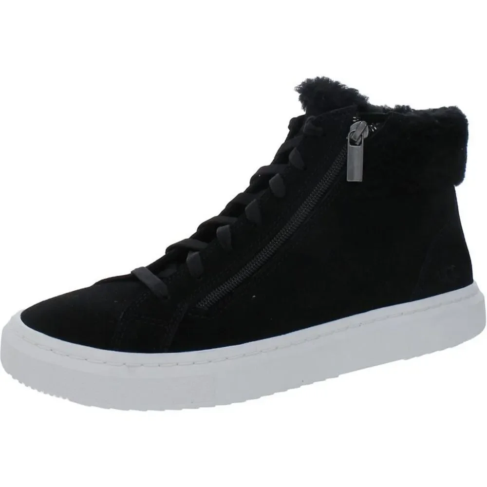 Ugg Womens Alameda Black Suede High Top Casual And Fashion Sneakers Shoes NWT